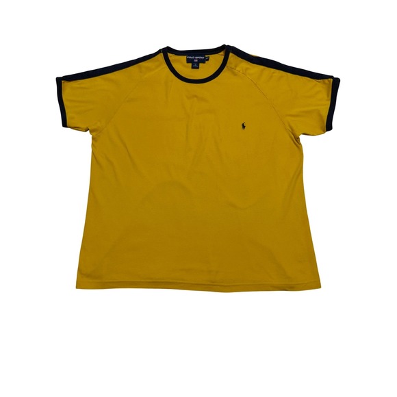 Polo Sport Ralph Lauren Other - Polo Sport Ralph‎ Lauren Mens XXL Yellow T-Shirt Navy Stripe Cotton Tee